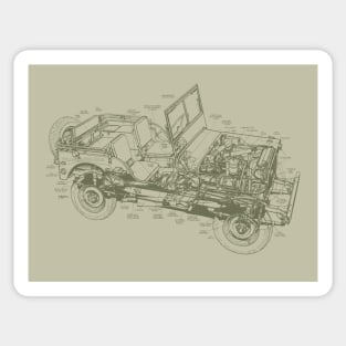 GP 4x4 Blueprint Sticker